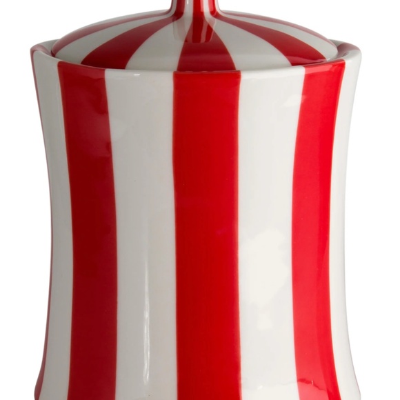 NEW IN BOX RETIRED Jonathan Adler Calories Canister - Red and White - Picture 3 of 3